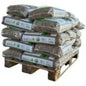 Two BURPELLET pallets of wood pellets, each containing 144 bags of 15 kg, certified ENplus A1 and PEFC.