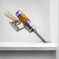 Dyson V12 Detect Slim Absolute cordless stick vacuum with advanced cleaning features and sleek design.