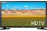 Samsung 32" LED TV UE32T4305AEXXC with HD display and Smart TV features, showing sleek black design.