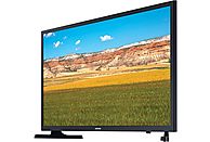 Samsung 32" LED TV UE32T4305AEXXC with Hyper Real display, Smart features, and DVB-T2 in sleek black design.