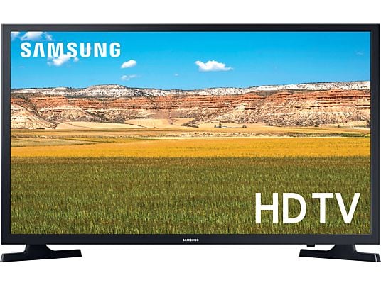 Samsung 32" LED TV UE32T4305AEXXC with HD display, Hyper Real technology, and black finish.