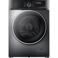 Cecotec Bolero DressCode 9500 Inverter front-loading washing machine in steel with 9 kg capacity and steam function.