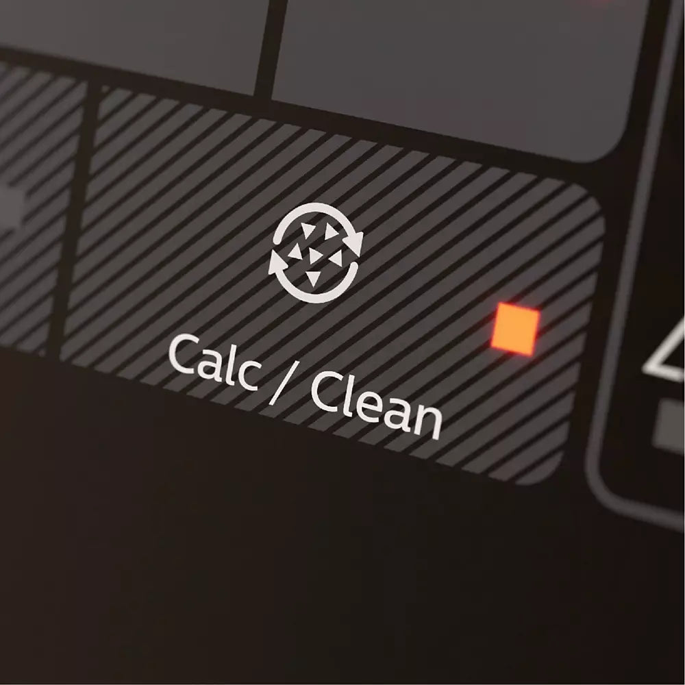 Philips EP2220/10 superautomatic coffee machine with integrated grinder and classic milk frother in black.