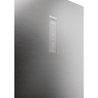 Haier Combi 3D 60 Series 5 refrigerator, No Frost, 205 cm, 414 l, with Direct Access and Wi-Fi in stainless steel finish.