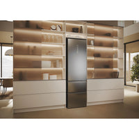 Haier Combi 3D 60 Series 5 fridge, No Frost, 205 cm tall, stainless steel, featuring Direct Access and Wi-Fi connectivity.