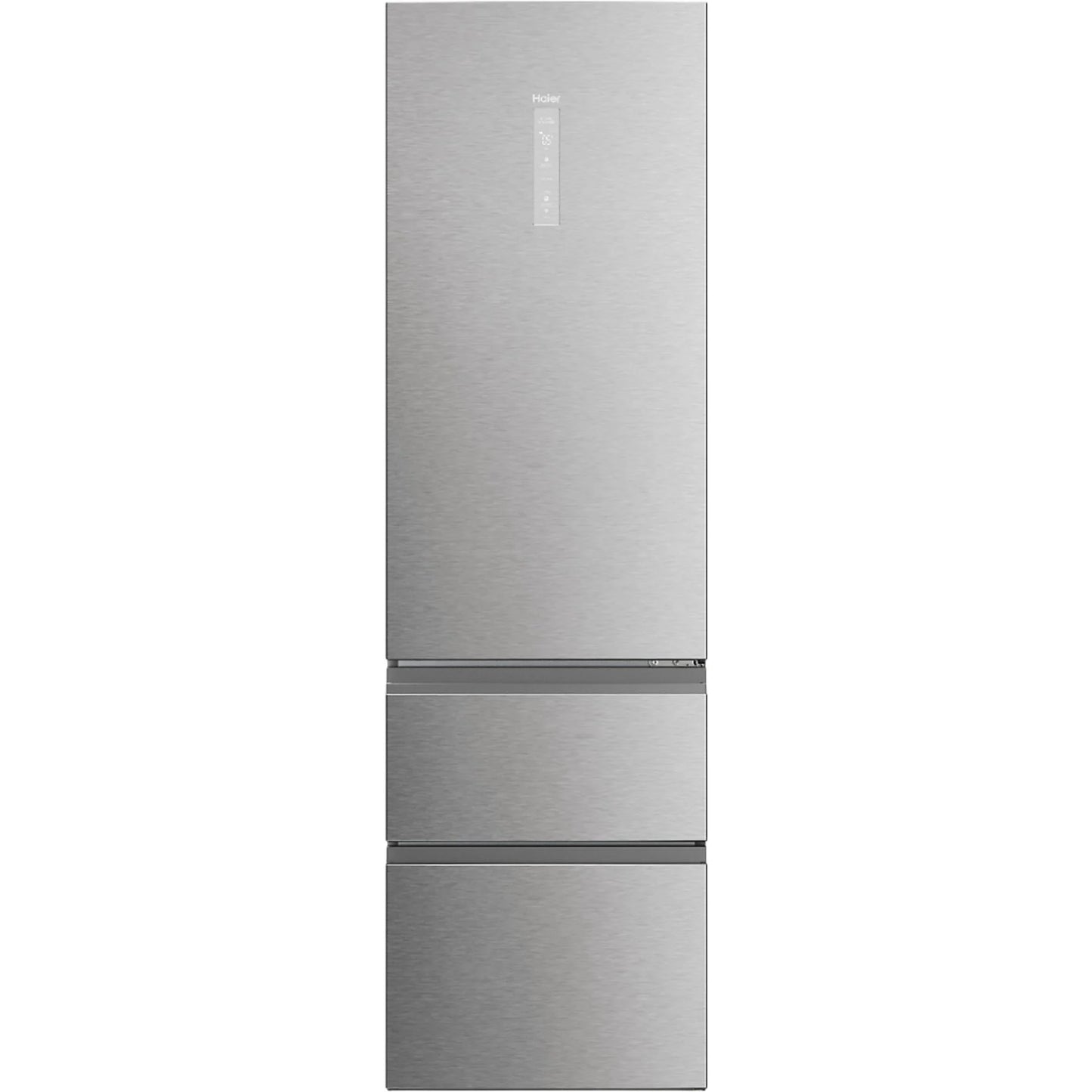 Haier Combi 3D 60 Series 5 refrigerator, No Frost, 205 cm, 414 l, with Direct Access and Wi-Fi, in Inox finish.