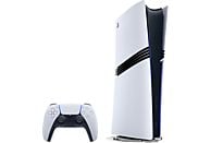 Sony PS5 Pro console in white with 2TB SSD, 4K Spectral Super Resolution, and one digital controller.