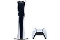 Sony PS5 Pro console in white, featuring a 2 TB SSD, 4K Spectral Super Resolution, and one digital controller.