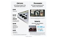 Samsung Galaxy S25 Ultra in Titanium Black with 6.9" display, showcasing its sleek design and high-performance features.