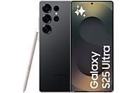 Samsung Galaxy S25 Ultra in Titanium Black, showcasing a 6.9" WQHD+ display and sleek design.