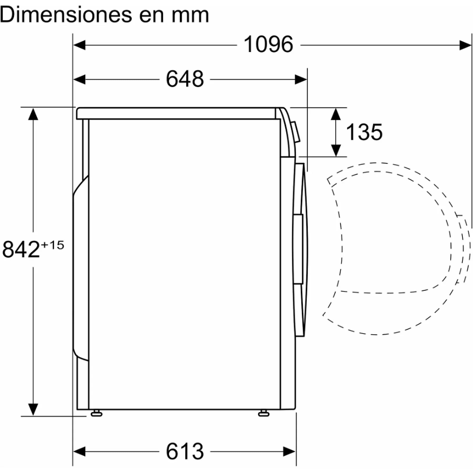 Bosch WQG245D0ES 9kg heat pump dryer in white, featuring AutoDry and self-cleaning condenser, with 15 programs.