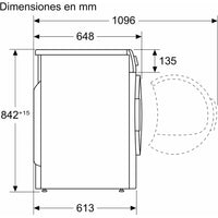 Bosch WQG245D0ES 9kg heat pump dryer in white, featuring AutoDry and self-cleaning condenser, with 15 programs.
