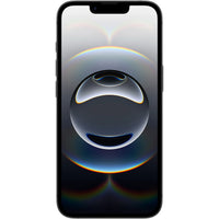 Apple iPhone 16e in black, featuring a 6.1" OLED Super Retina XDR display and 128 GB storage, powered by A18 chip.