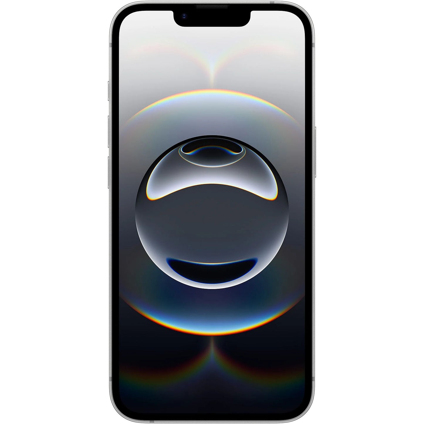 Apple iPhone 16e in white, featuring a 6.1" OLED Super Retina XDR display and 128 GB storage.