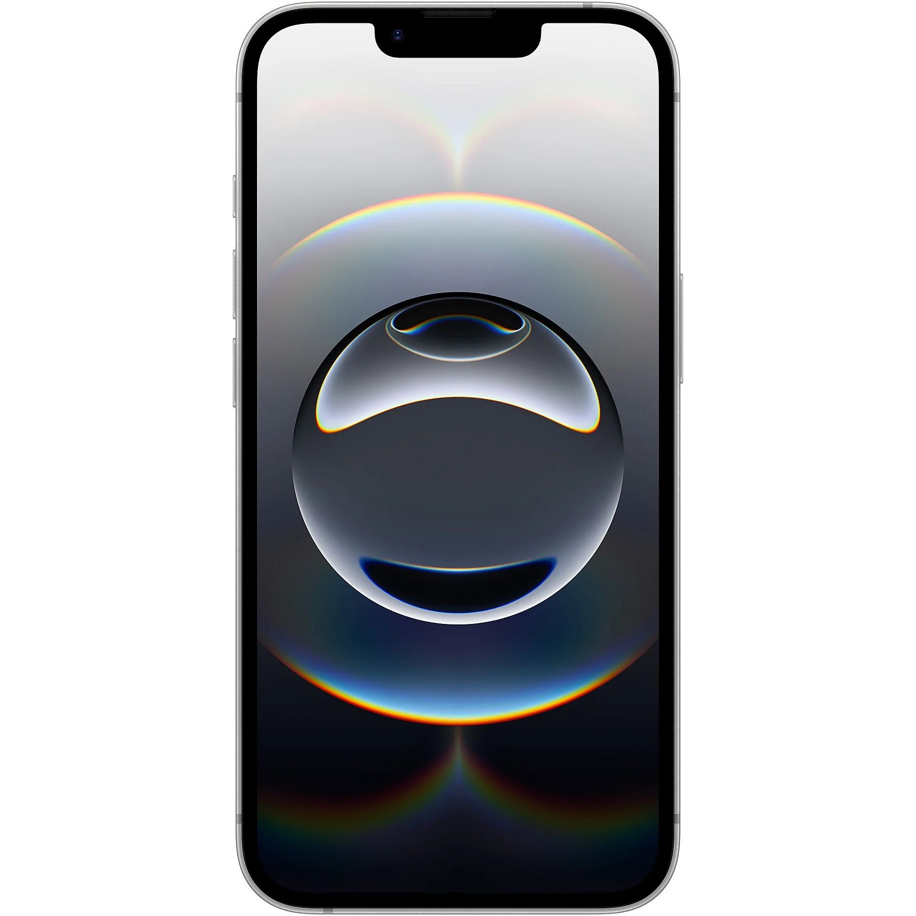 Apple iPhone 16e in white, featuring a 6.1" OLED Super Retina XDR display and 128 GB storage.