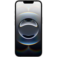 Apple iPhone 16e in white, featuring a 6.1" OLED Super Retina XDR display and 128 GB storage.