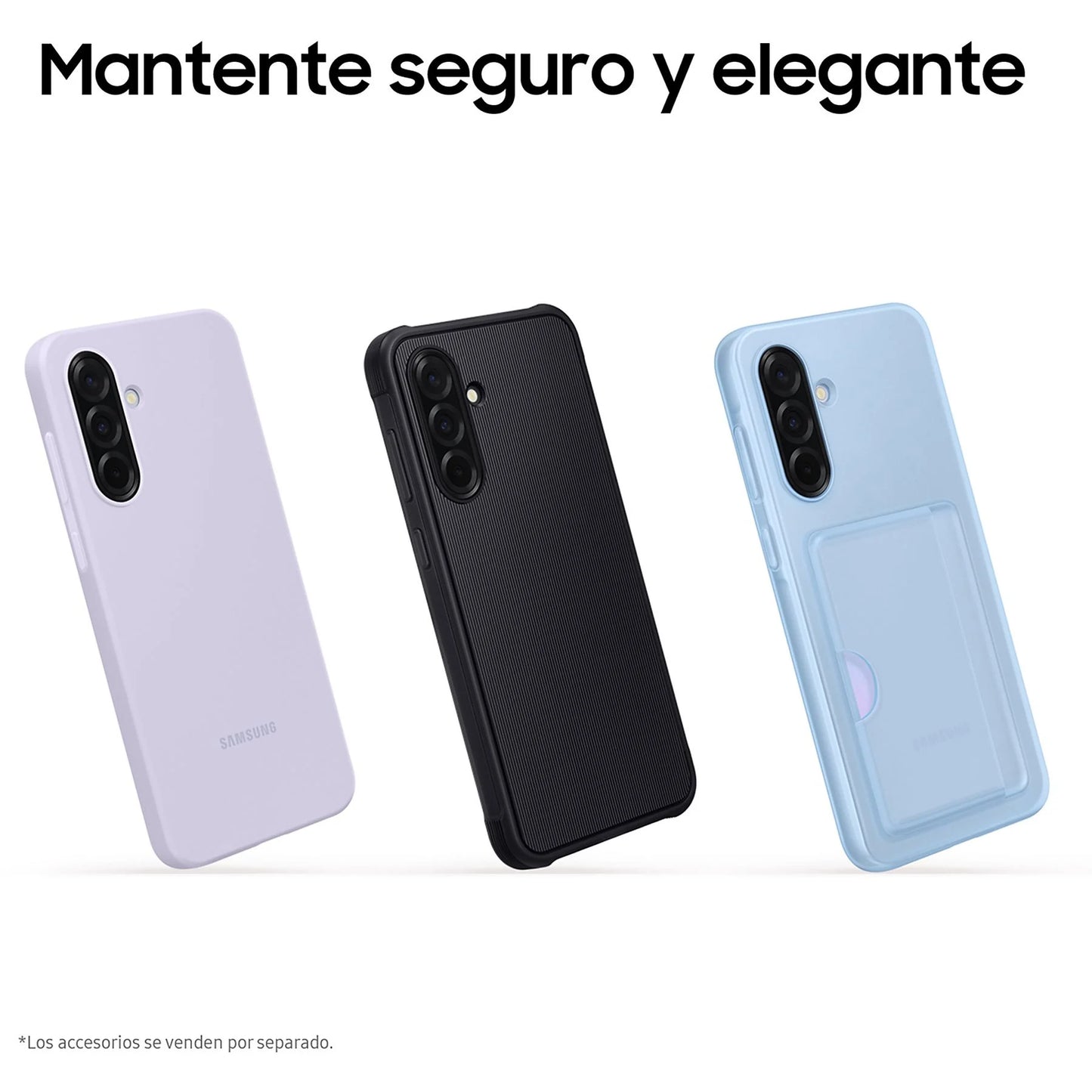 Samsung Galaxy A36 5G smartphone in black, featuring 256 GB storage, 8 GB RAM, and 6.7" FHD+ Super AMOLED display.