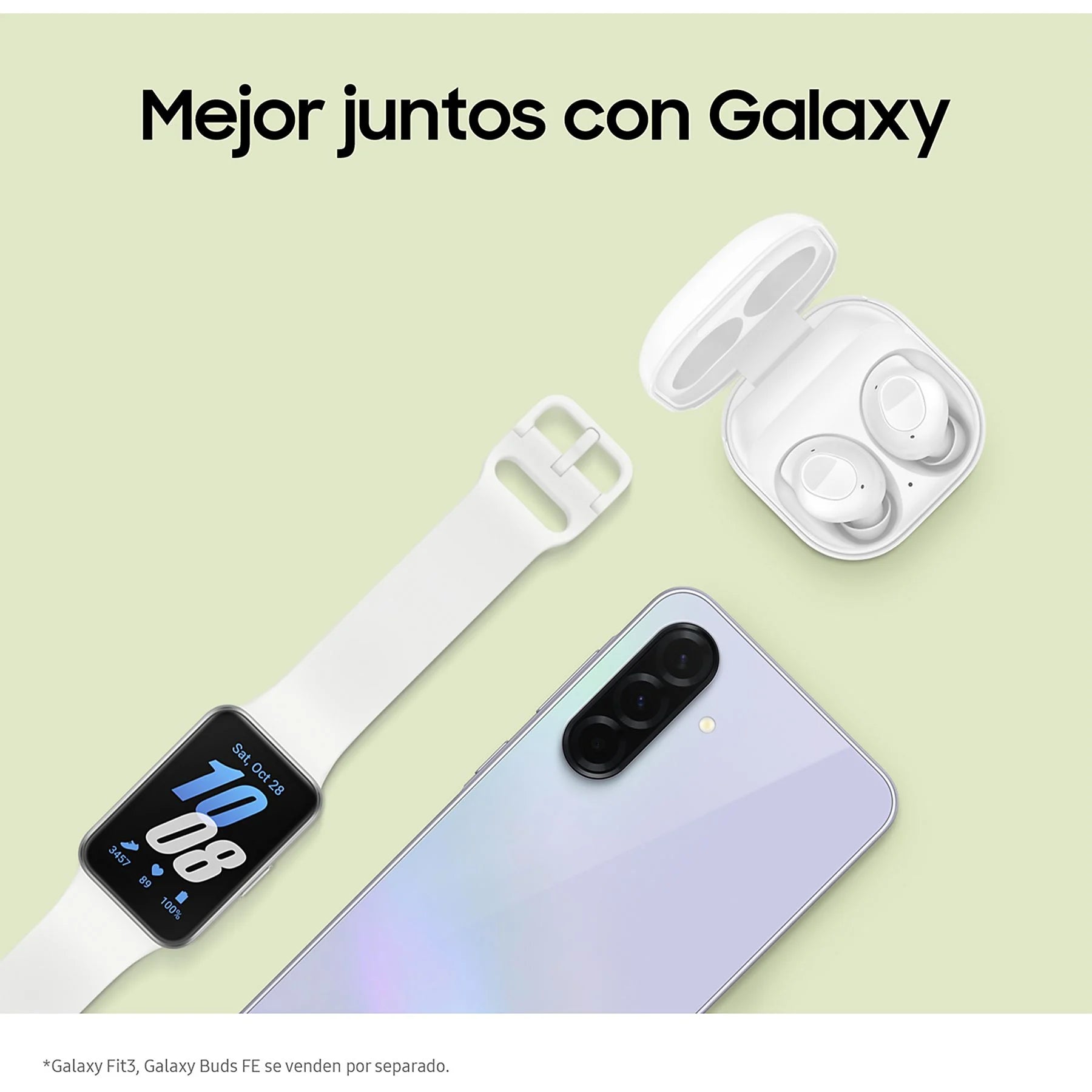 Samsung Galaxy A36 5G smartphone in black, featuring 256 GB storage, 8 GB RAM, and 6.7" FHD+ Super AMOLED display.