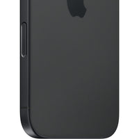 Apple iPhone 16 in black, 128 GB, 5G, featuring a 6.1" OLED Super Retina XDR display and A18 Bionic chip.