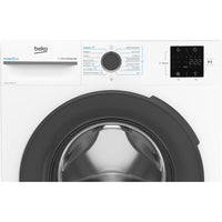 Beko front-loading washing machine VBM3WFT39413WA, 9 kg capacity, 1400 rpm, featuring ProSmart Inverter motor, in white.