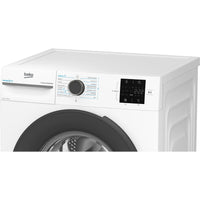 Beko front-loading washing machine VBM3WFT39413WA, 9 kg capacity, 1400 rpm, white, featuring ProSmart Inverter motor.