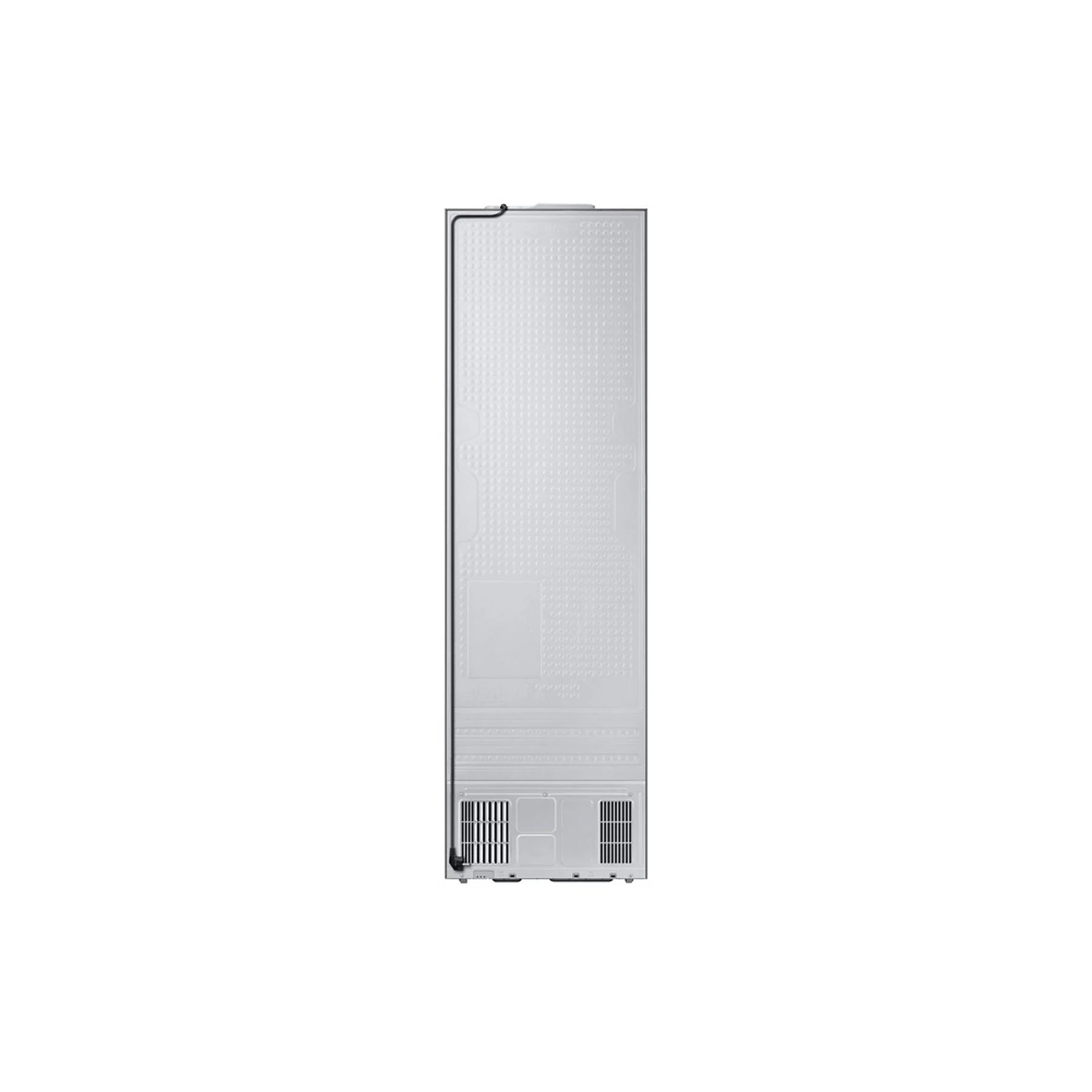 Samsung RB38C705CS9/EF combi refrigerator with All Around Cooling, 203 cm height, 390 l capacity, and stainless steel finish.