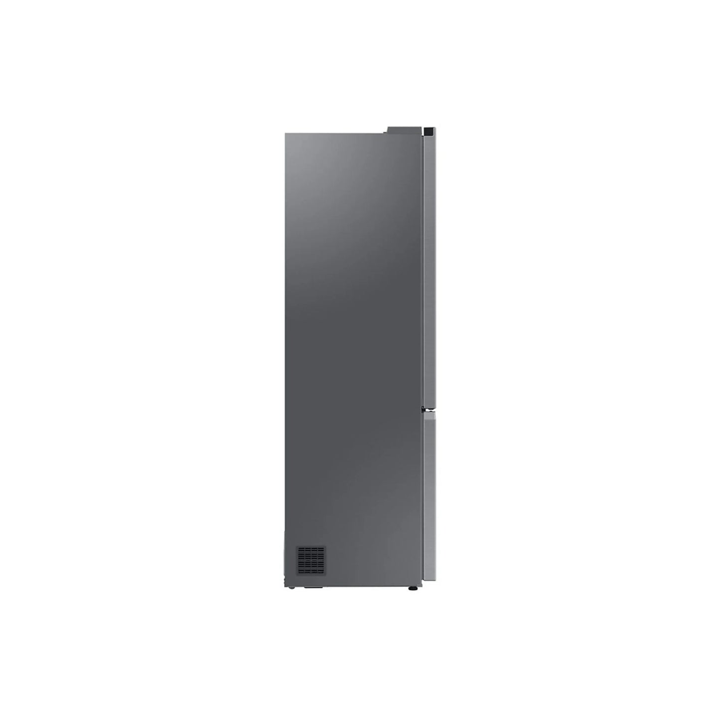 Samsung RB38C705CS9/EF combi refrigerator with All Around Cooling, 203 cm tall, 390 l capacity, in stainless steel.