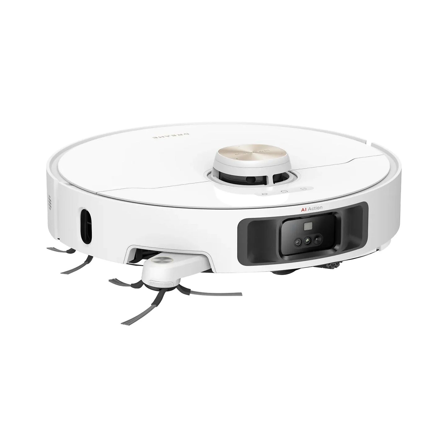 Dreame L40 Ultra robot friegasuelos in white, showcasing LDS, RGB lights, and 3D structured light features.