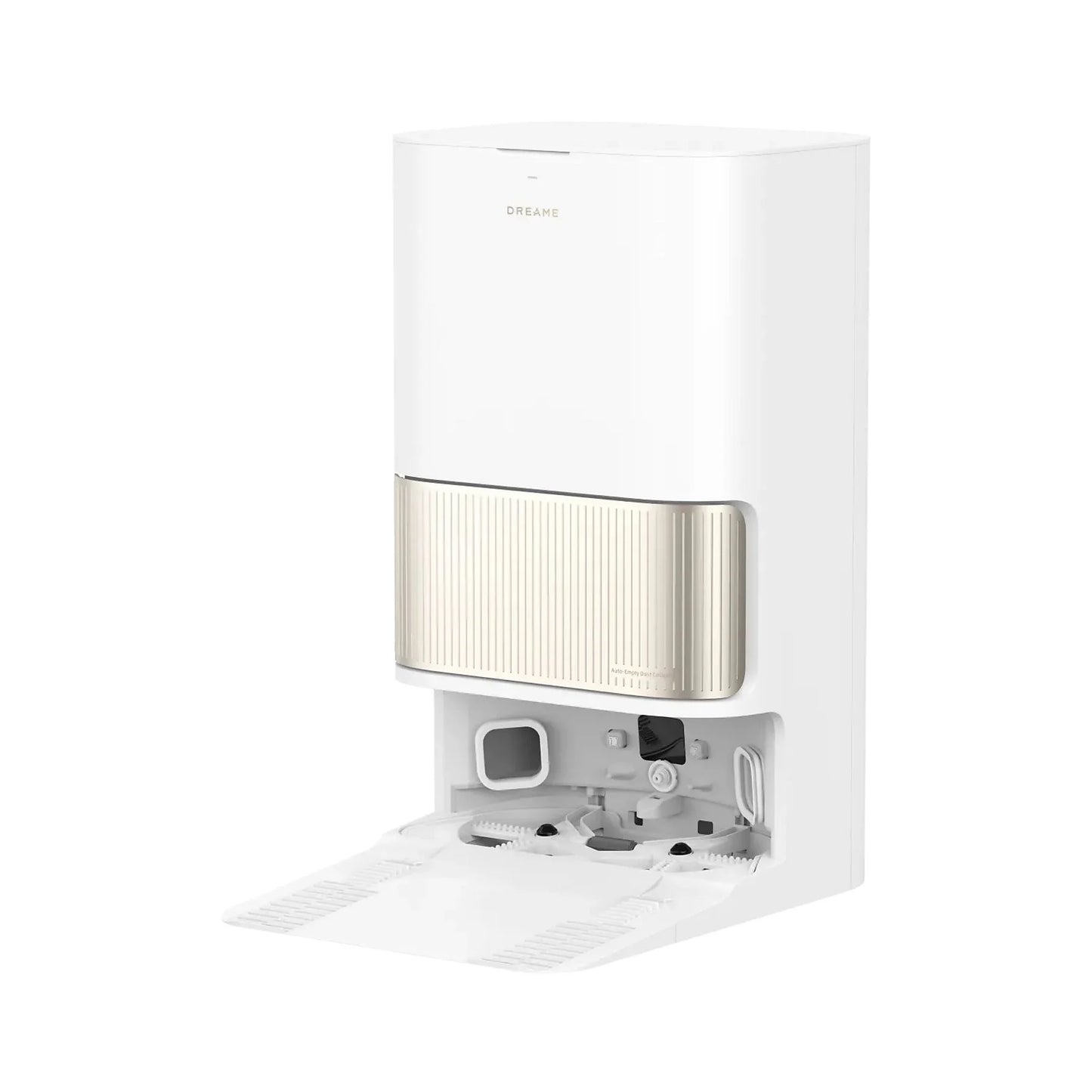 Dreame L40 Ultra robot friegasuelos in white, featuring LDS, RGB lights, and 3D structured light design.