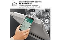 LG DF355FP lavavajillas de 14 servicios con LED táctil, tercera bandeja y tecnología QuadWash en acero inoxidable.