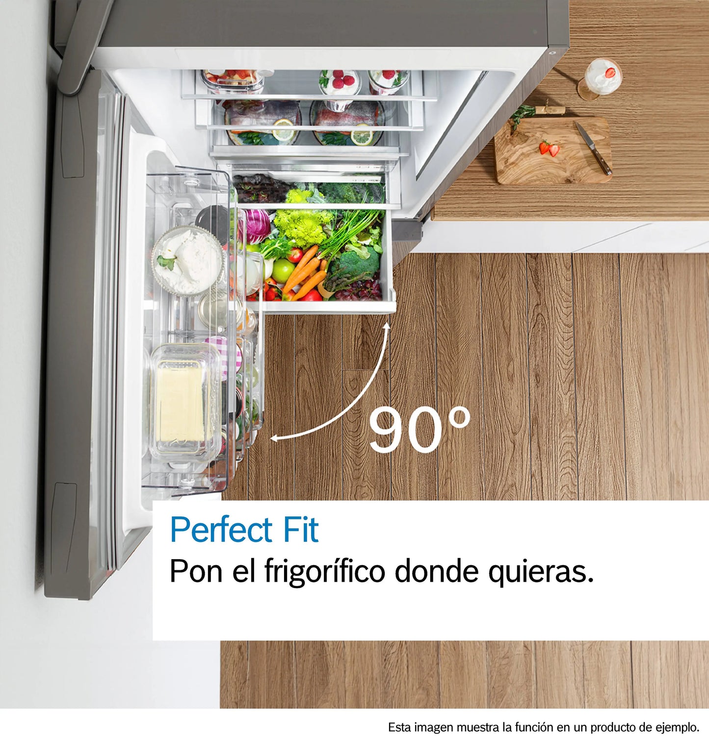 Bosch KGN39VIEB combi refrigerator with NoFrost, VitaFresh drawer, and stainless steel finish, 203 cm tall.