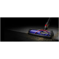 Dyson V8™ Cyclone stick vacuum, 150W suction power, 60-minute runtime, black with accessories.