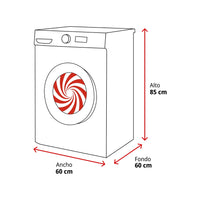 Cecotec Bolero DressCode 9500 Inverter front-loading washer, 9 kg capacity, steel finish, steam function, Allergy care.