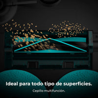 Cecotec Conga X50 robot friegasuelos in black, featuring laser navigation and spin mopping capabilities.