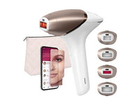 Philips Lumea S9900 IPL hair removal device with intelligent AI, designed for permanent hair removal on face and body.
