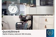 Beko BDFN26640XC lavavajillas de acero inoxidable, 16 servicios, 6 programas y libre instalación, vista frontal.