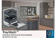 Beko BDFN26640XC dishwasher in stainless steel, 9.5 l capacity, 16 place settings, and 6 wash programs.