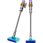 Dyson 448798-01 upright vacuum cleaner with 240 AirWatt suction, 0.76L bin, and 60 min battery life in nickel finish.