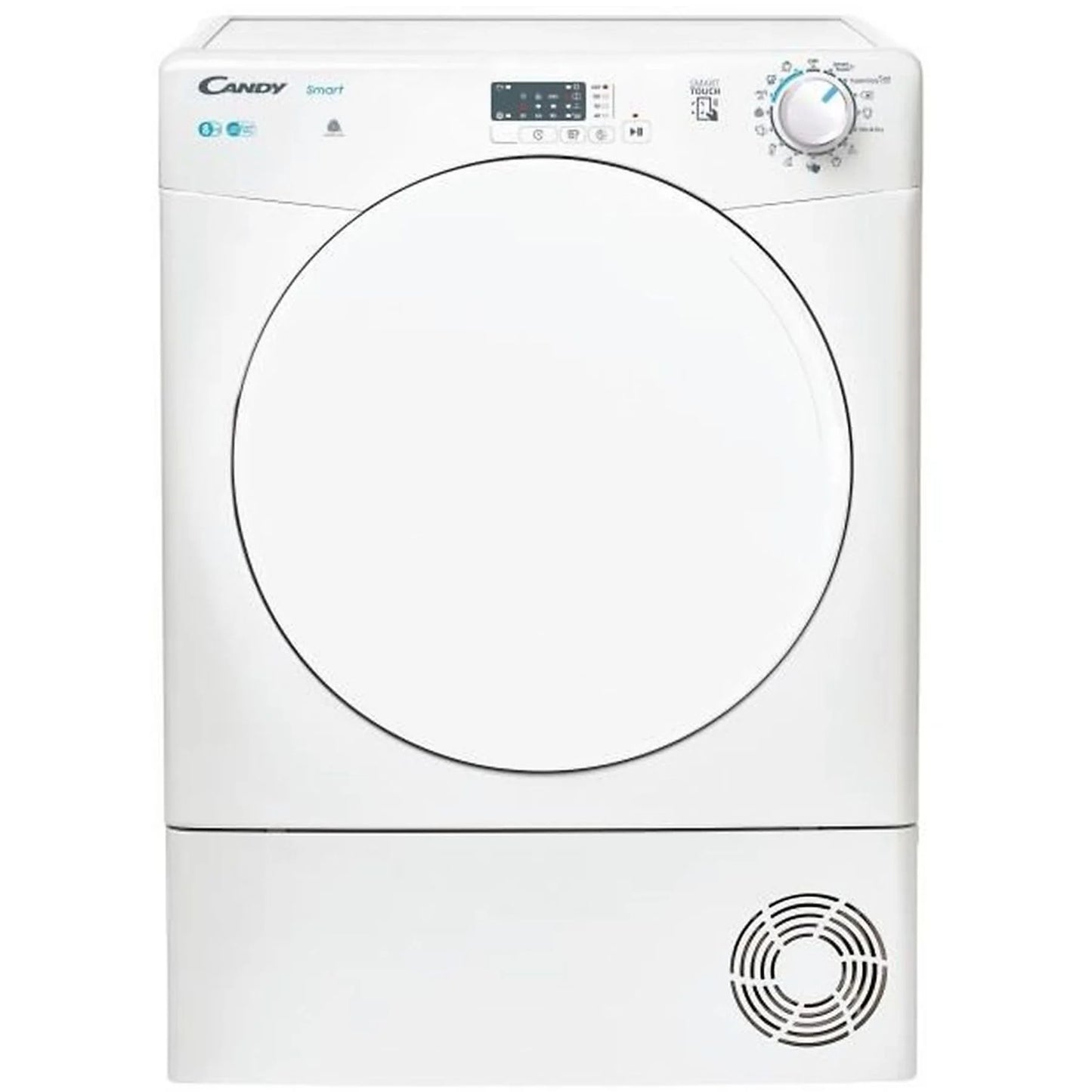 Secadora de condensación Candy 31102384 blanca, 8 kg, con 16 programas de secado.