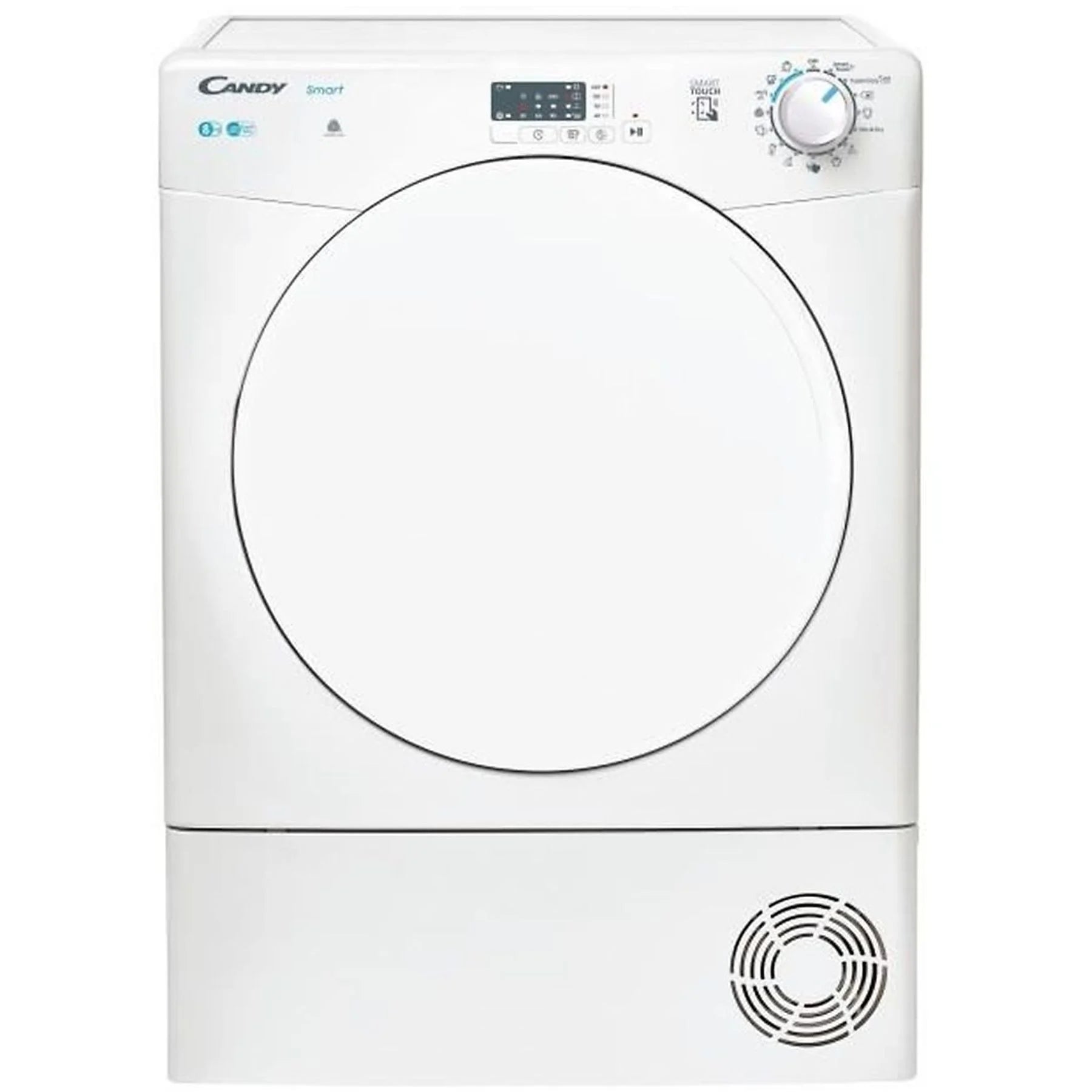 Secadora de condensación Candy 31102384 blanca, 8 kg, con 16 programas de secado.