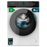 Cecotec Bolero DressCode 8110 Inverter front-loading washing machine with a sleek design and control panel visible.