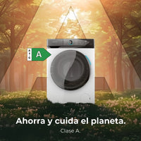 Cecotec Bolero DressCode 8110 Inverter front-loading washing machine with sleek design and control panel visible.