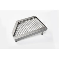 Estufa de leña Etna con horno superior y puertas de cristal vitrocerámico, mostrando su diseño elegante y funcional.