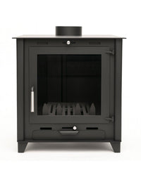 Estufa de leña Prensa Stove RALPH FR500, insertable, 8.8 kW de potencia y 79% de eficiencia energética.