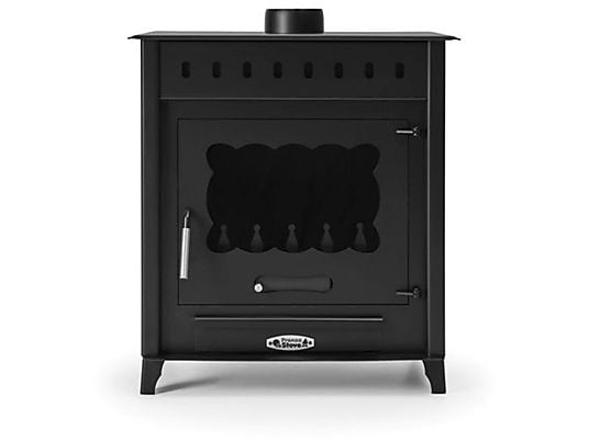 Estufa de leña TEIDE de Prensa Stove, acero de 4 mm, diseño EcoDesign 2022, calienta hasta 220 m³.