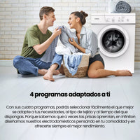 Secadora de evacuación Infiniton SD-7AV de 7kg, mostrando su diseño moderno y controles intuitivos en un fondo neutro.