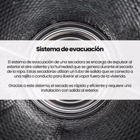 Infiniton SD-7AV 7kg vented dryer in a sleek design, showcasing the front panel and door.